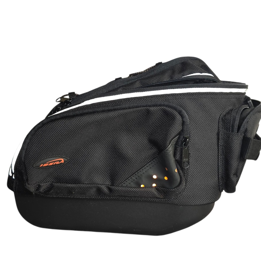IBERA Black Bicycle Saddle Bag Trunk Bag Pannier Cycling‎ Storage